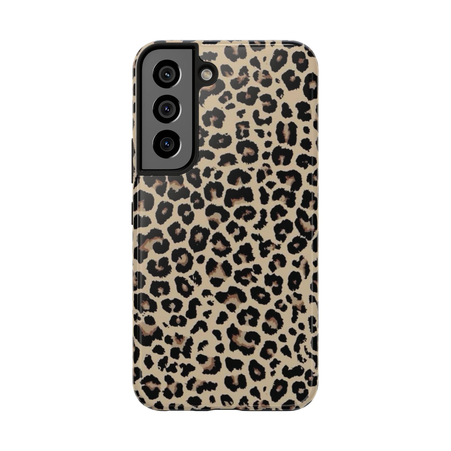 Leopard Print Tough Phone Case — Durable Protective iPhone Cover