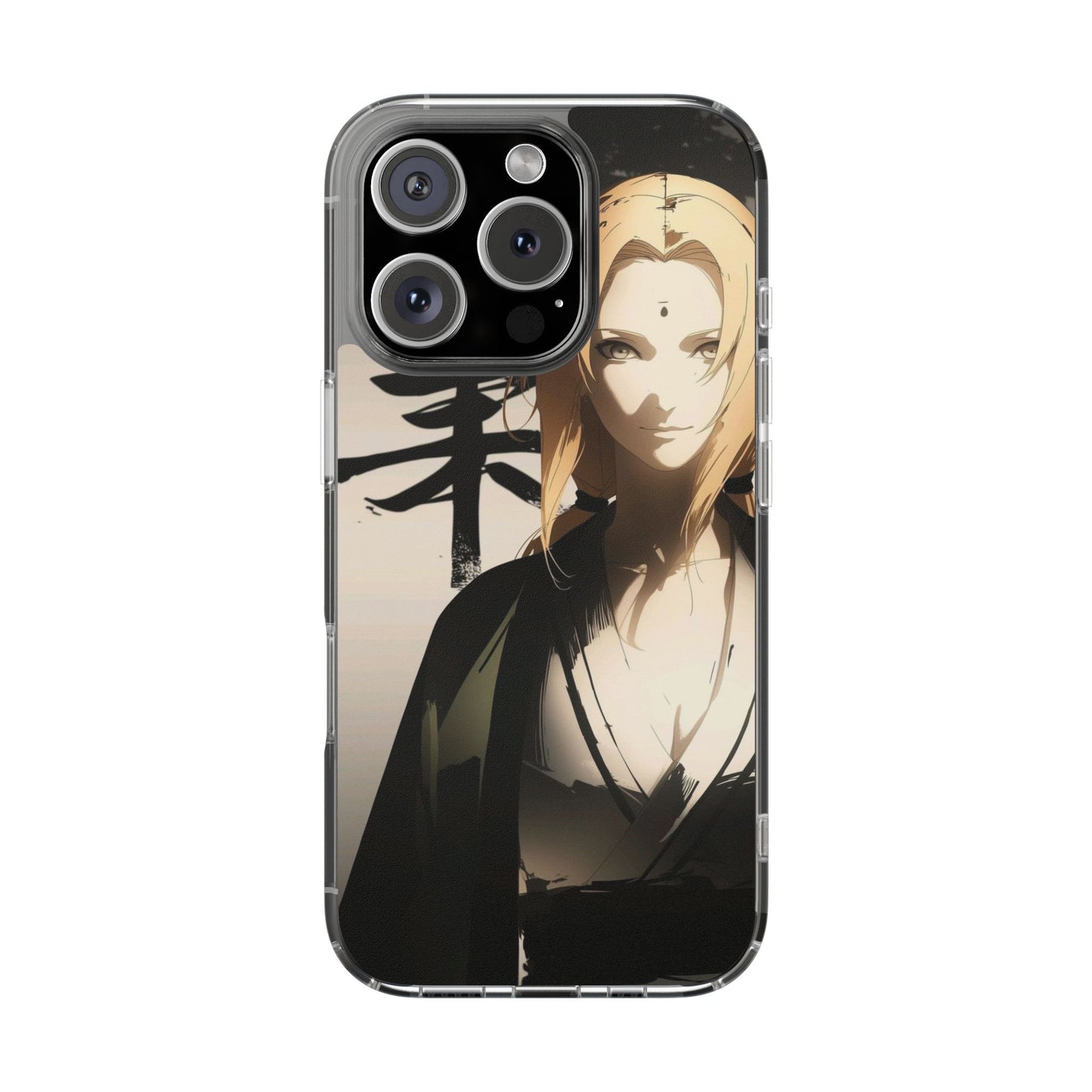 Clear Anime Character Impact-Resistant Phone Case