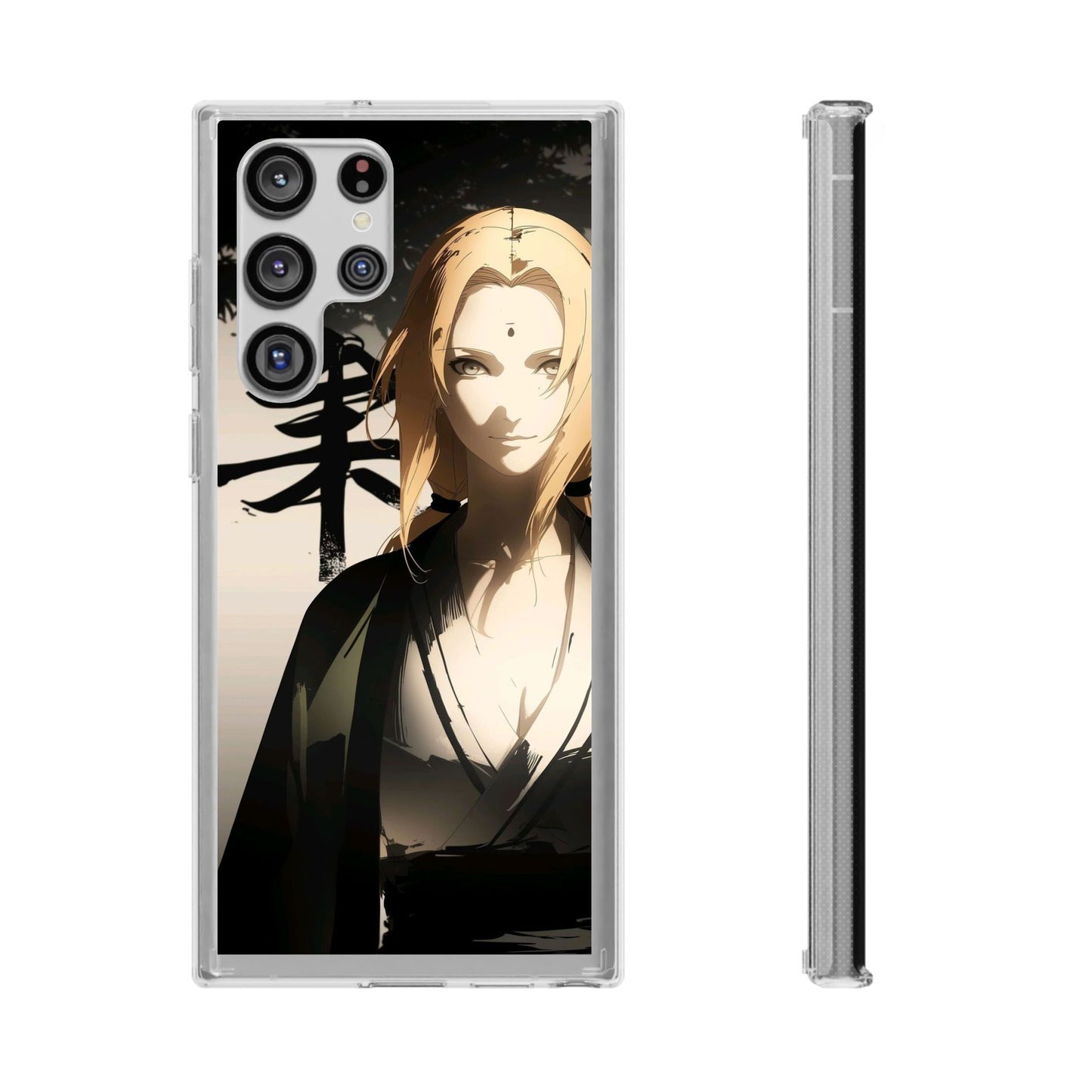 Clear Anime Character Impact-Resistant Phone Case