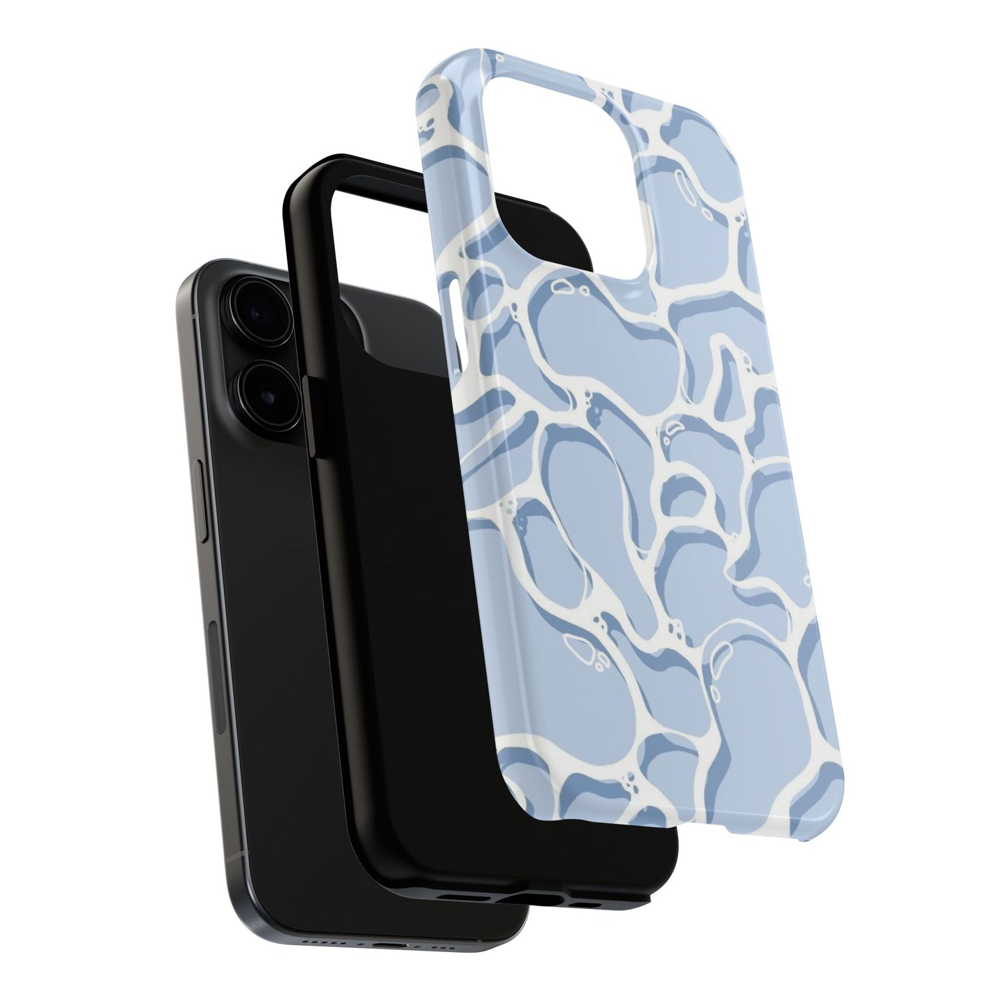 Blue Abstract Pool Pattern Tough Phone Case