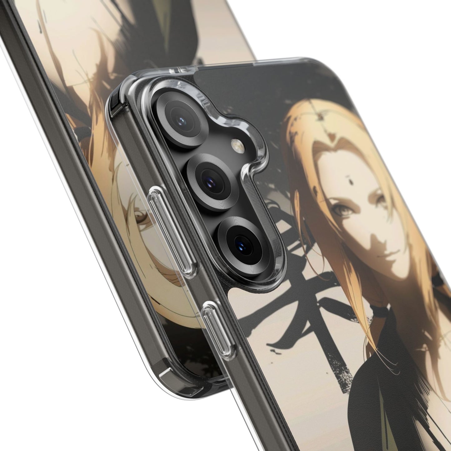 Clear Anime Character Impact-Resistant Phone Case