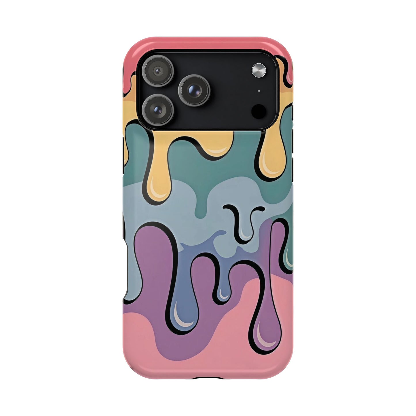 Colorful Drip Magnetic Phone Case — Impact-Resistant iPhone Cover