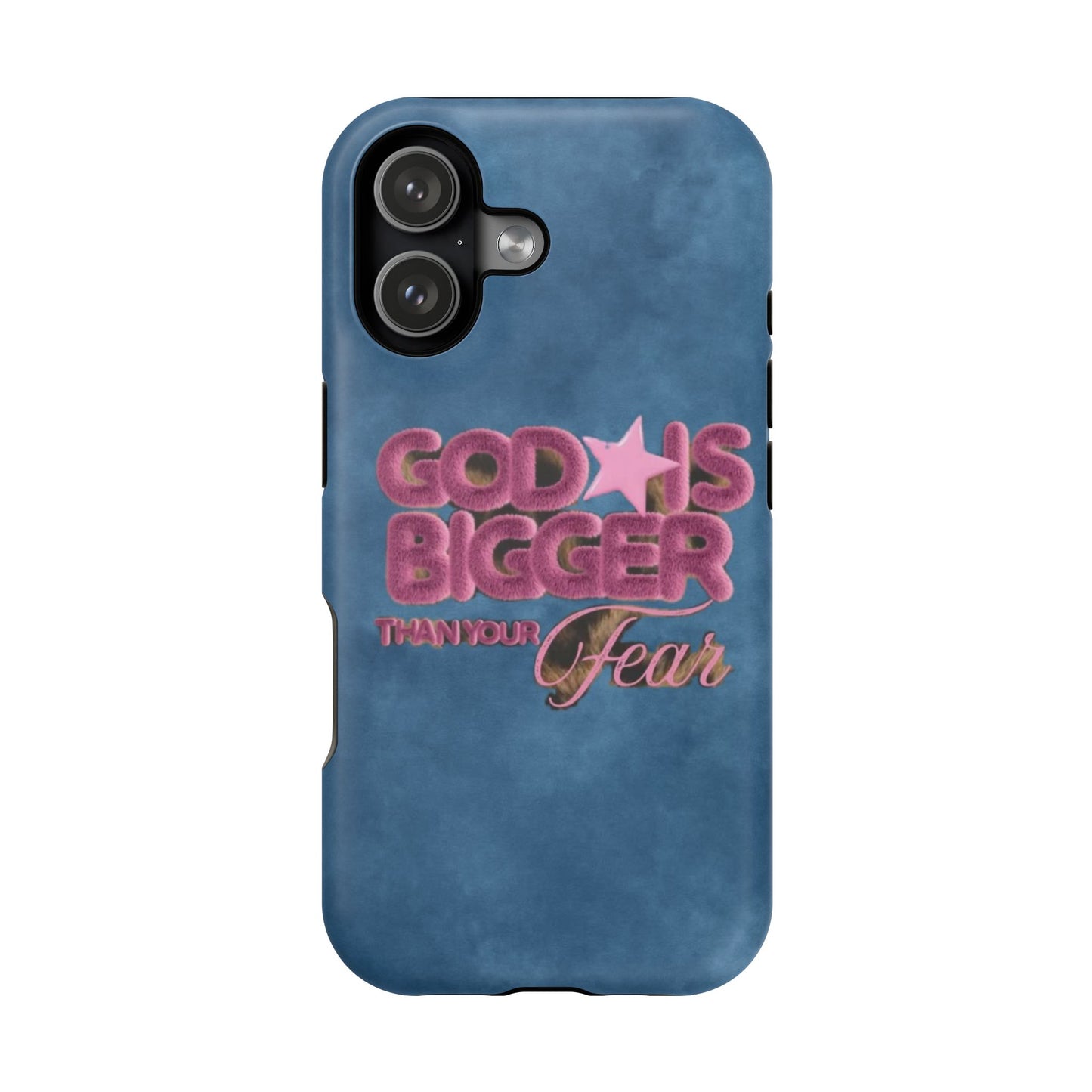 Phone Case — “God Is Bigger Than Your Fear” Magnetic Impact-Resistant Case