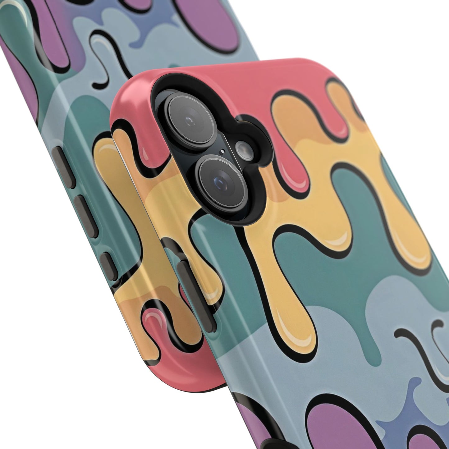 Colorful Drip Magnetic Phone Case — Impact-Resistant iPhone Cover