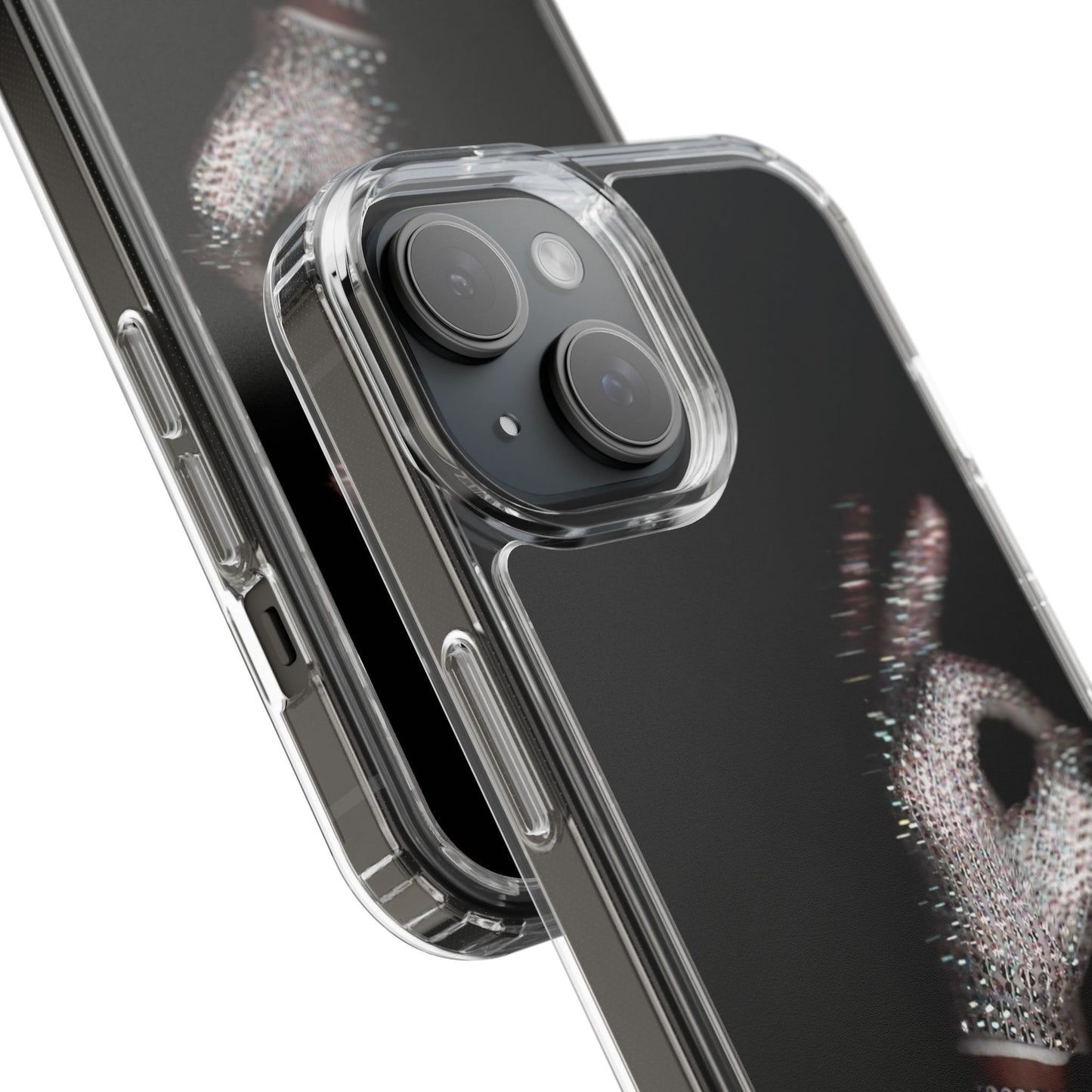 Diamond Glove OK Hand Clear Phone Case