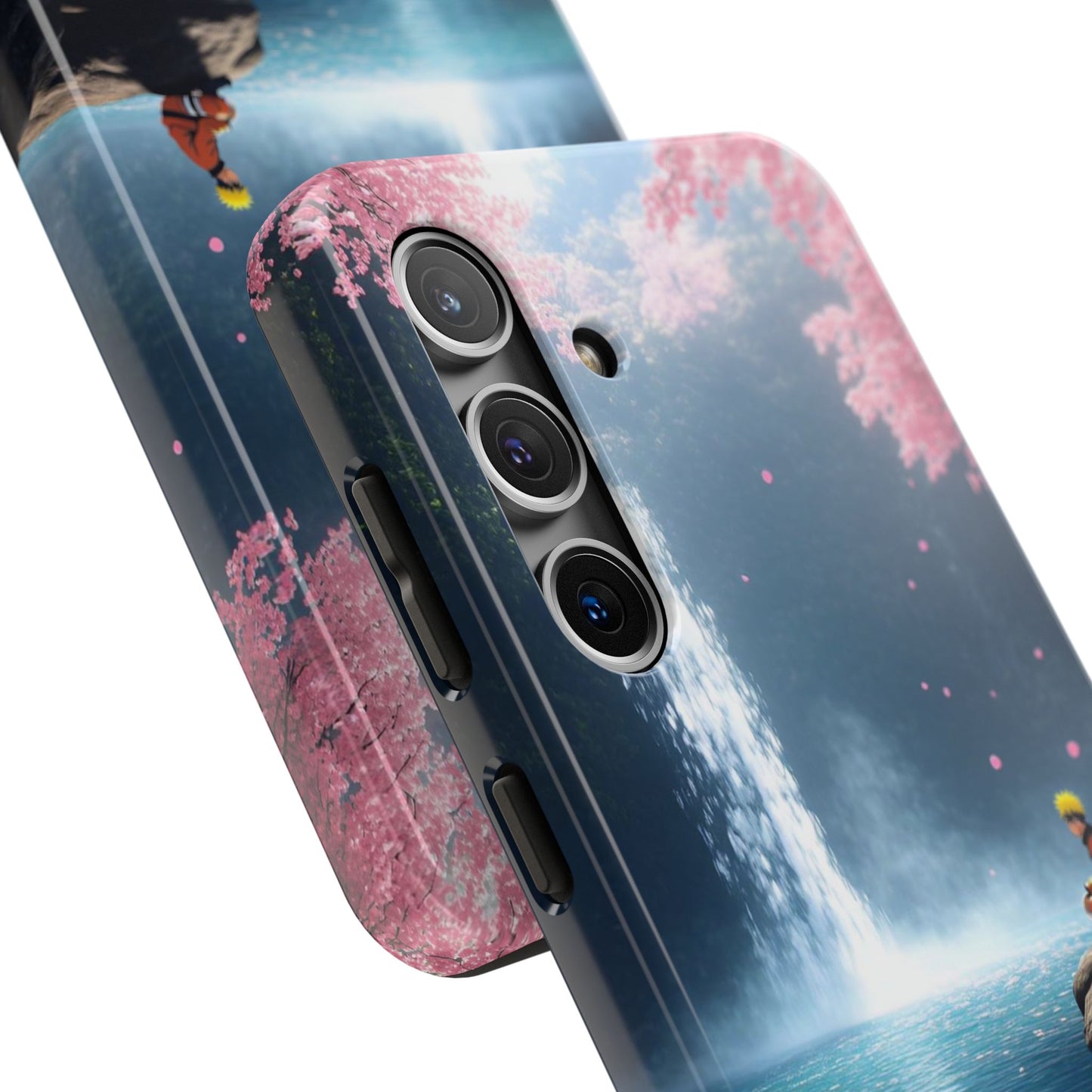 Naruto Scenic Tough Phone Case — Waterfall Meditation Anime Cover