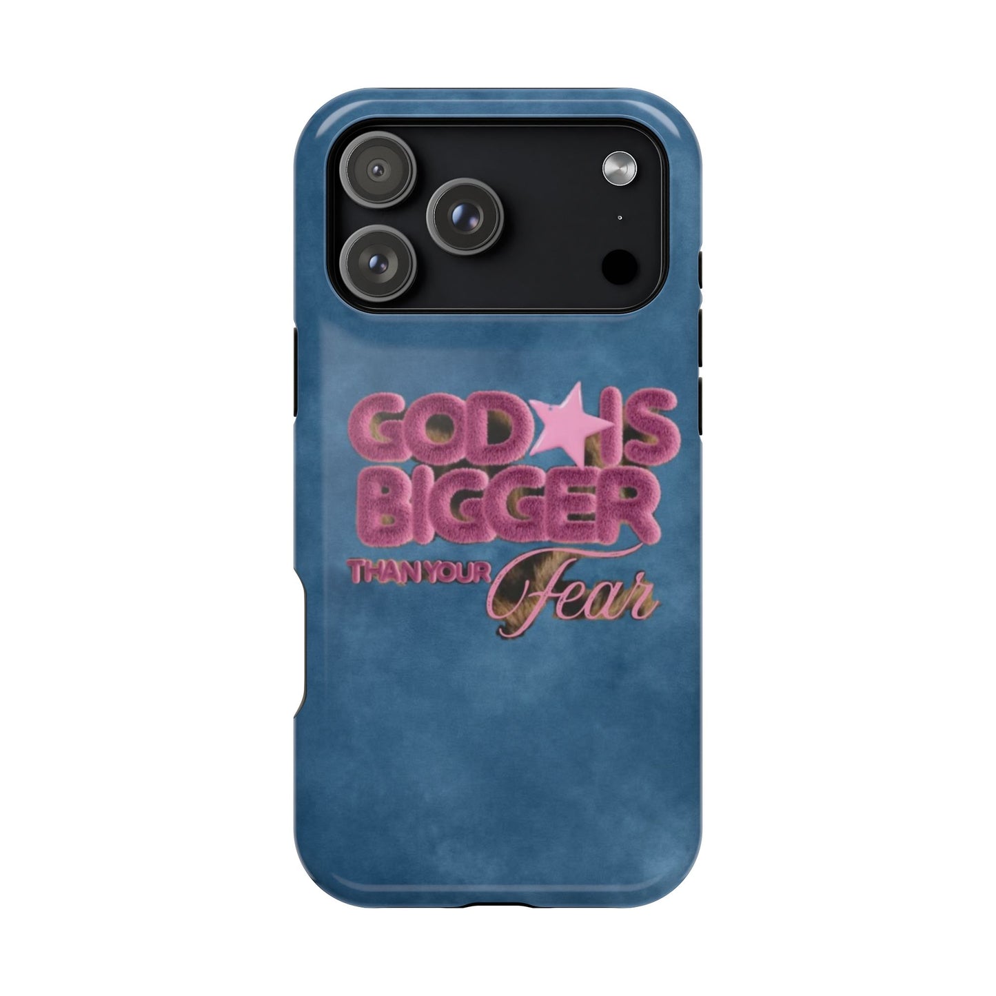 Phone Case — “God Is Bigger Than Your Fear” Magnetic Impact-Resistant Case