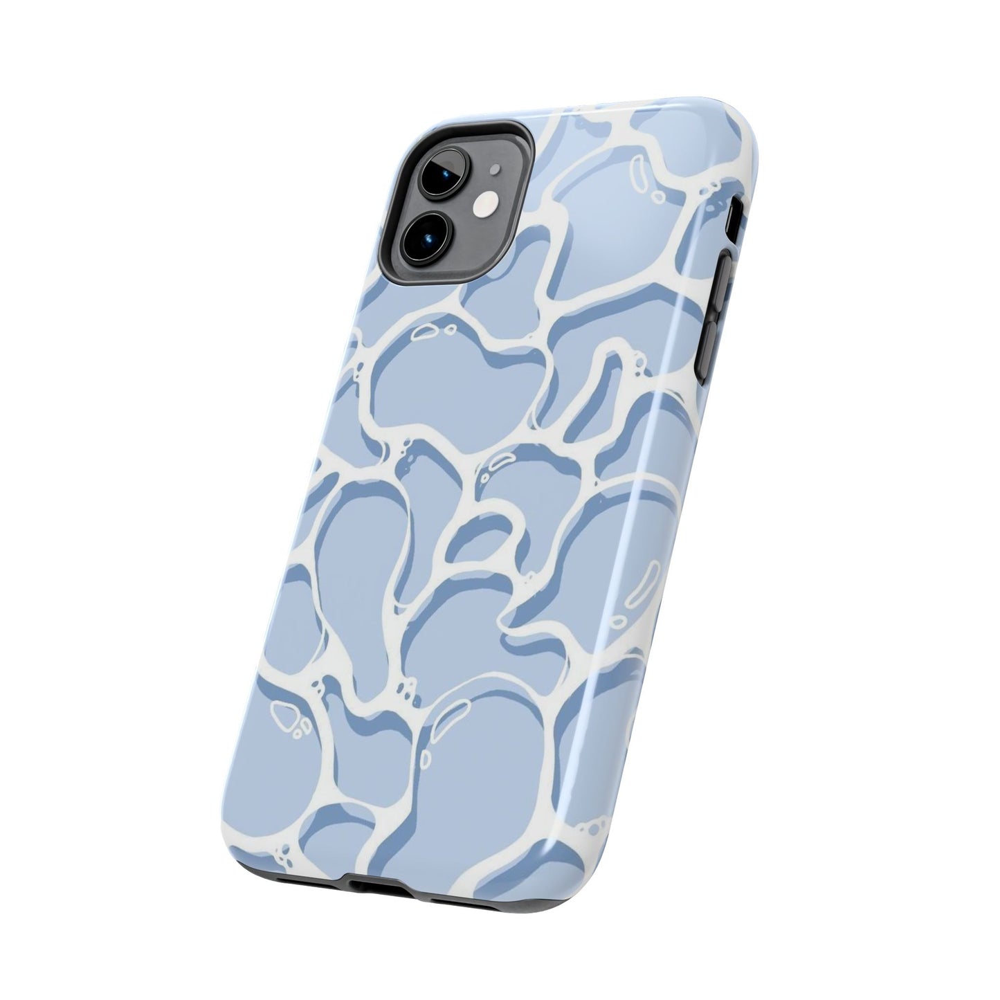 Blue Abstract Pool Pattern Tough Phone Case