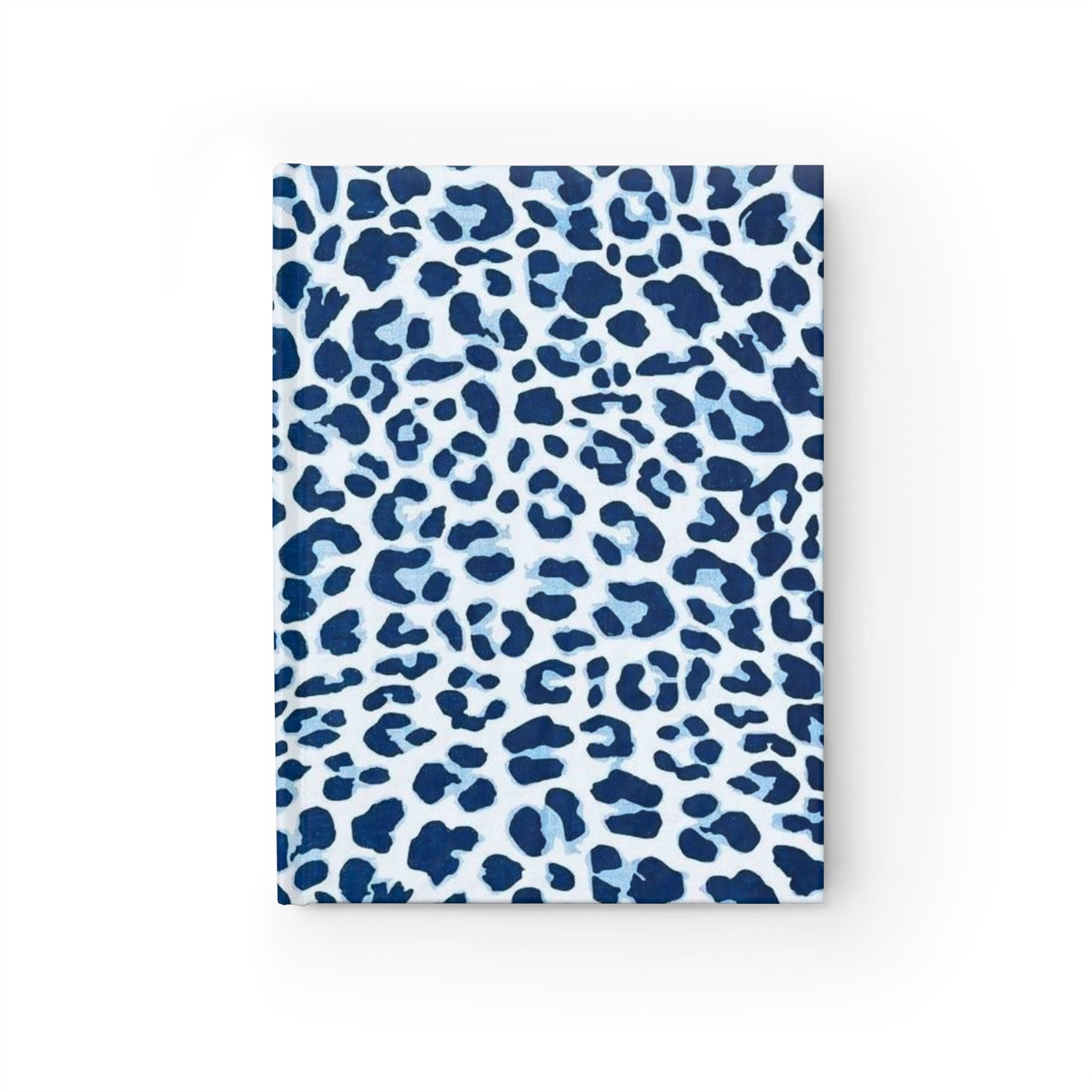 Blue Leopard Print Ruled Journal — Stylish Lined Notebook for Notes & Planning
