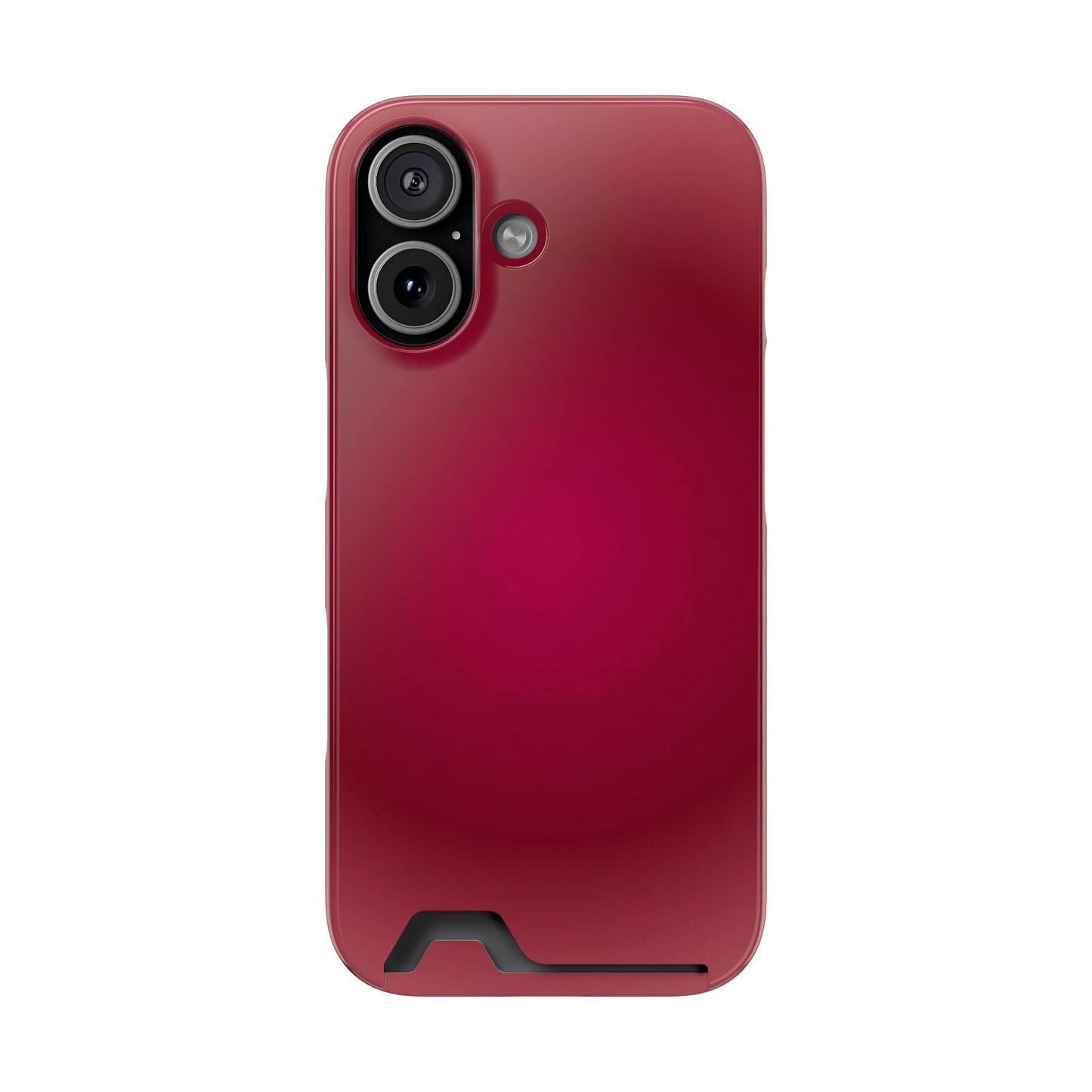 Slim Card-Holder Phone Case — Magnetic Red Wallet Cover