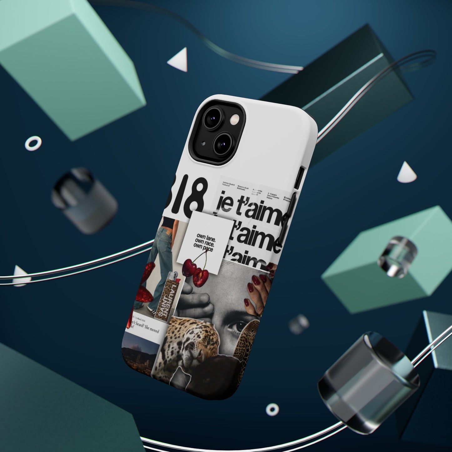 Collage 'Je t’aime' Magnetic Impact-Resistant Phone Case