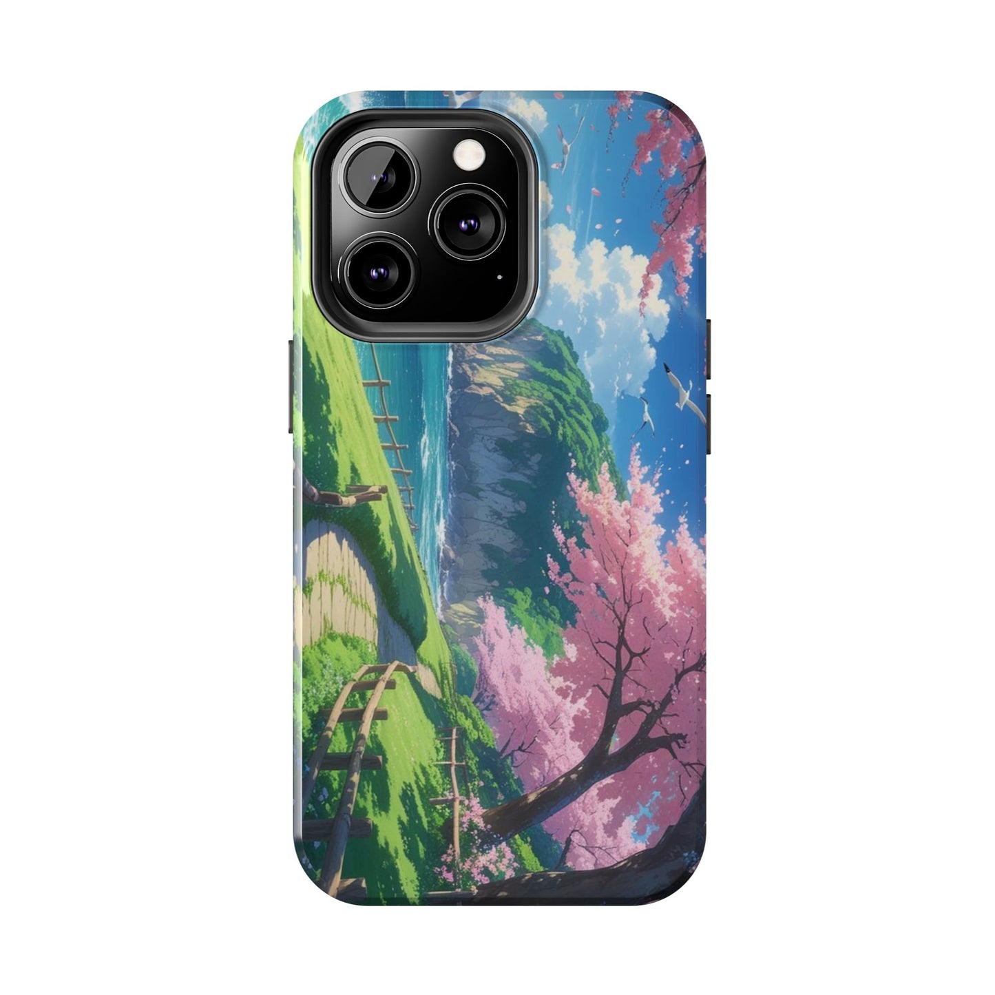 Tough Phone Case — Scenic Cherry Blossom Landscape Phone Cover