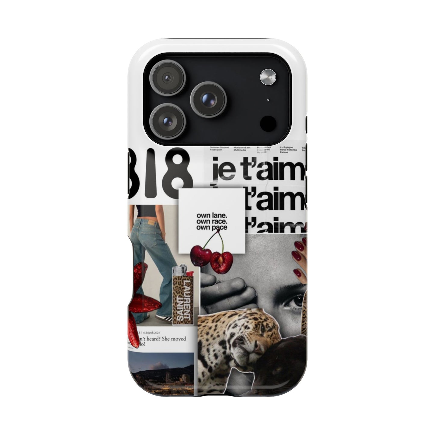 Collage 'Je t’aime' Magnetic Impact-Resistant Phone Case