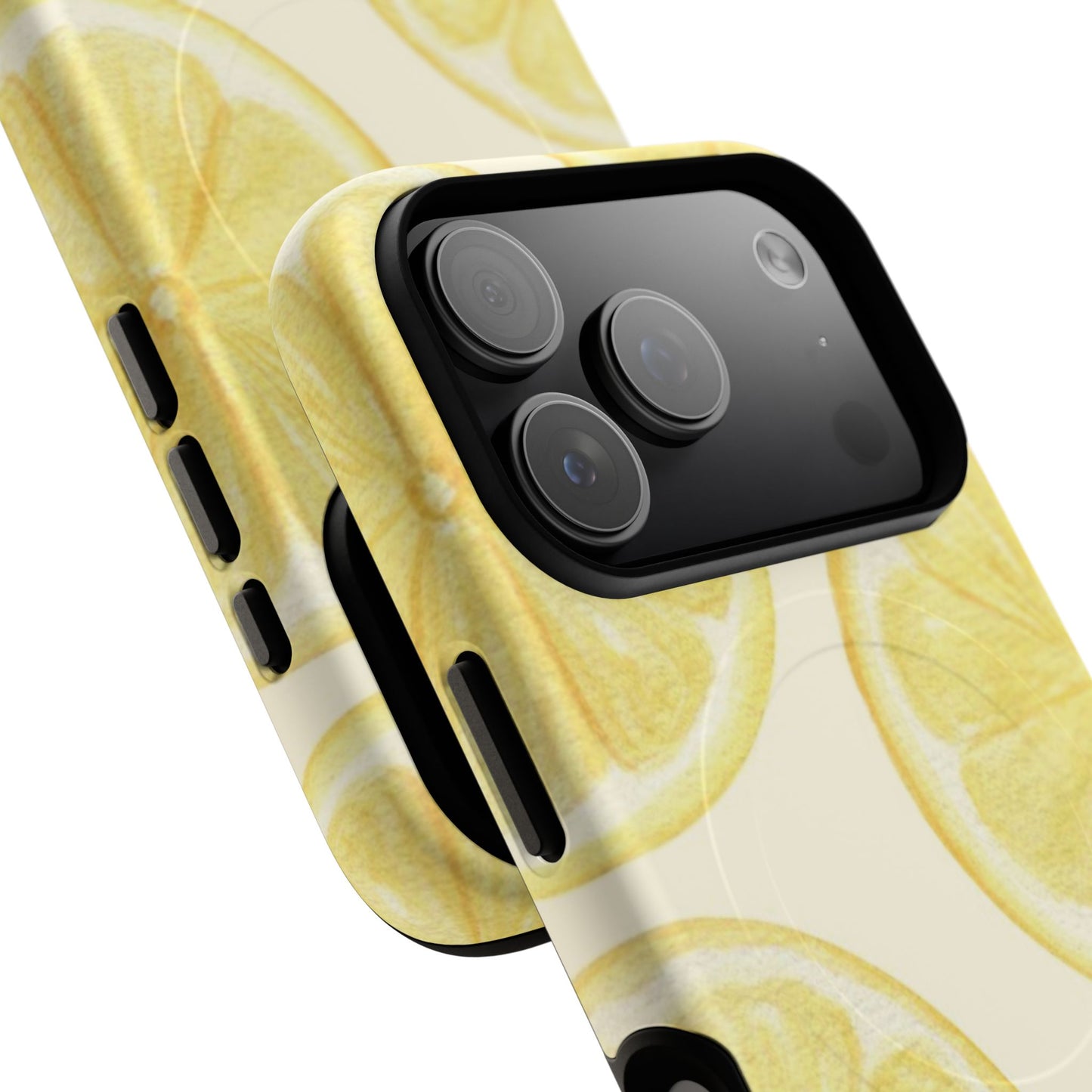 Lemon Slices Tough Magnetic Phone Case — Protective Citrus Pattern