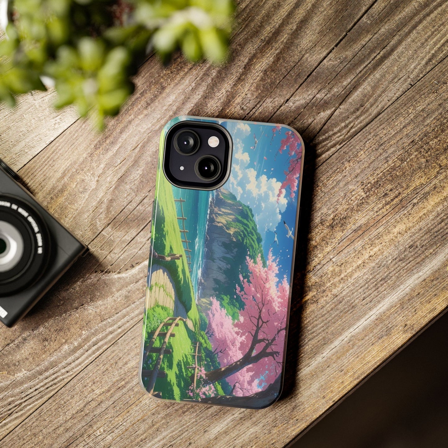 Tough Phone Case — Scenic Cherry Blossom Landscape Phone Cover