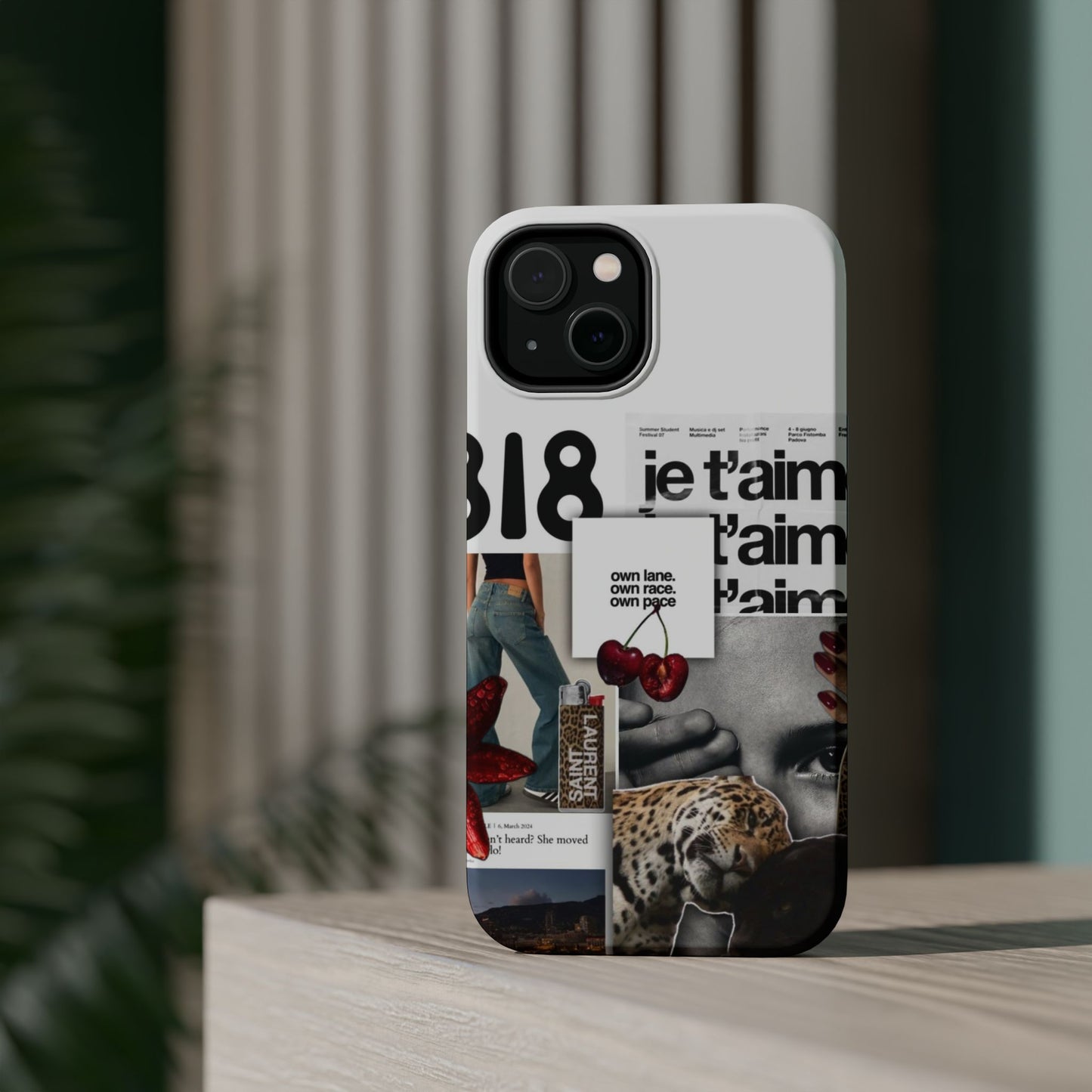 Collage 'Je t’aime' Magnetic Impact-Resistant Phone Case