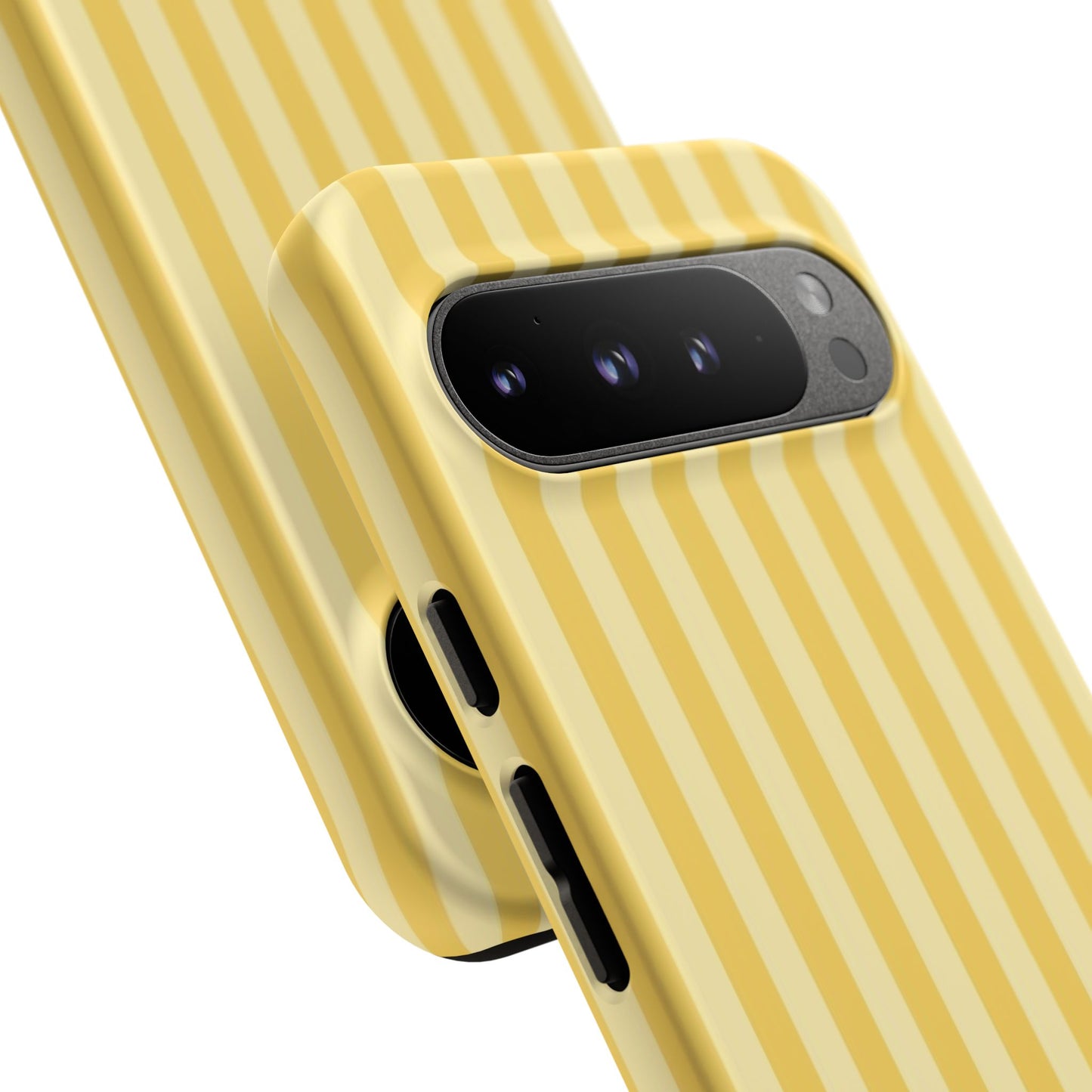 Yellow Stripe Tough Phone Case — Durable Protective iPhone Cover