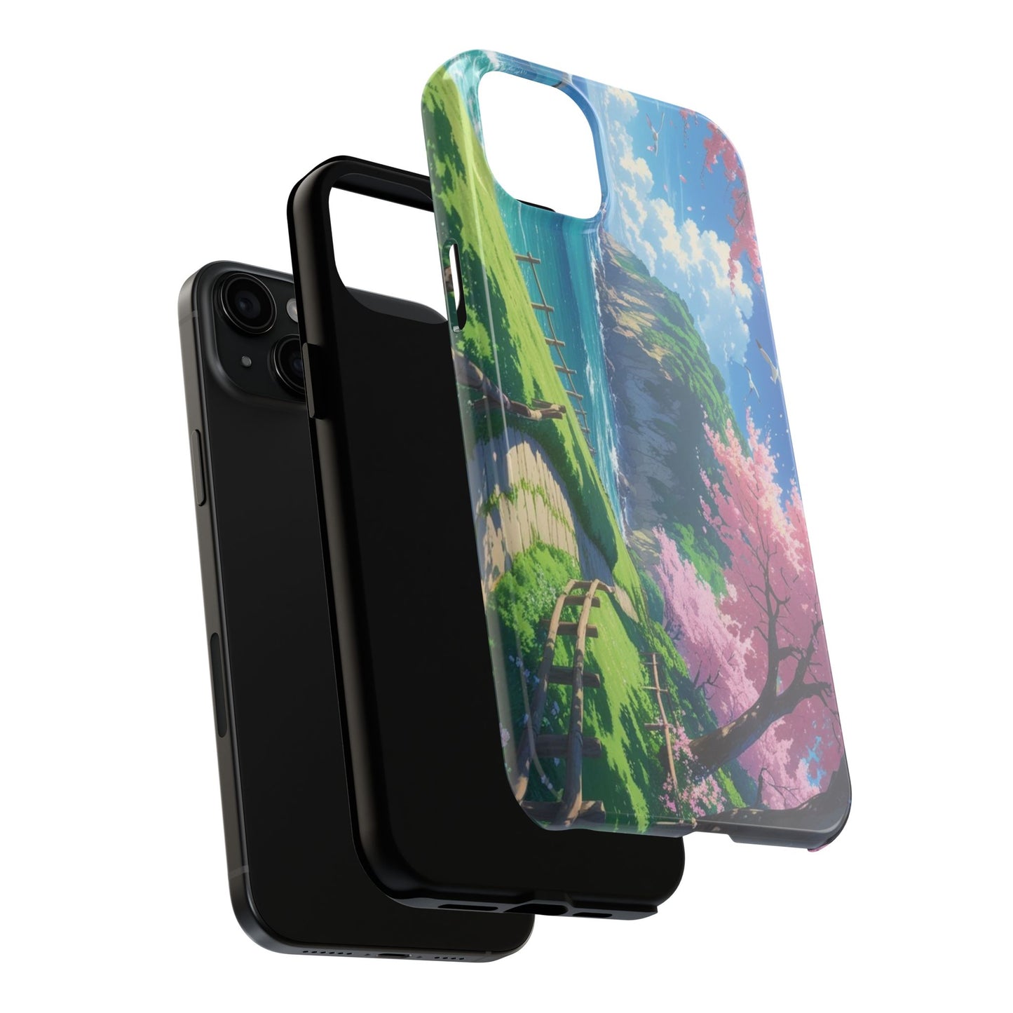 Tough Phone Case — Scenic Cherry Blossom Landscape Phone Cover