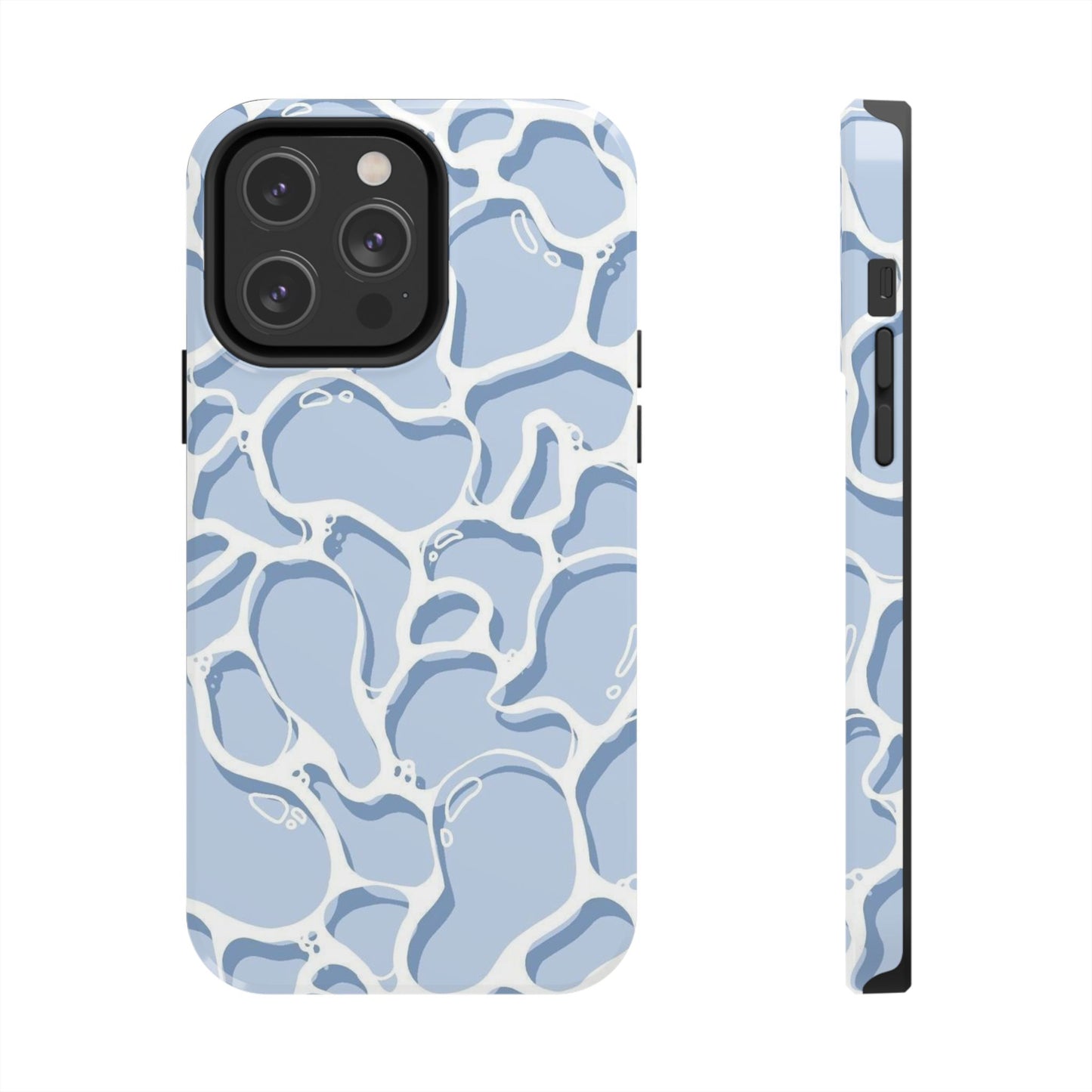 Blue Abstract Pool Pattern Tough Phone Case
