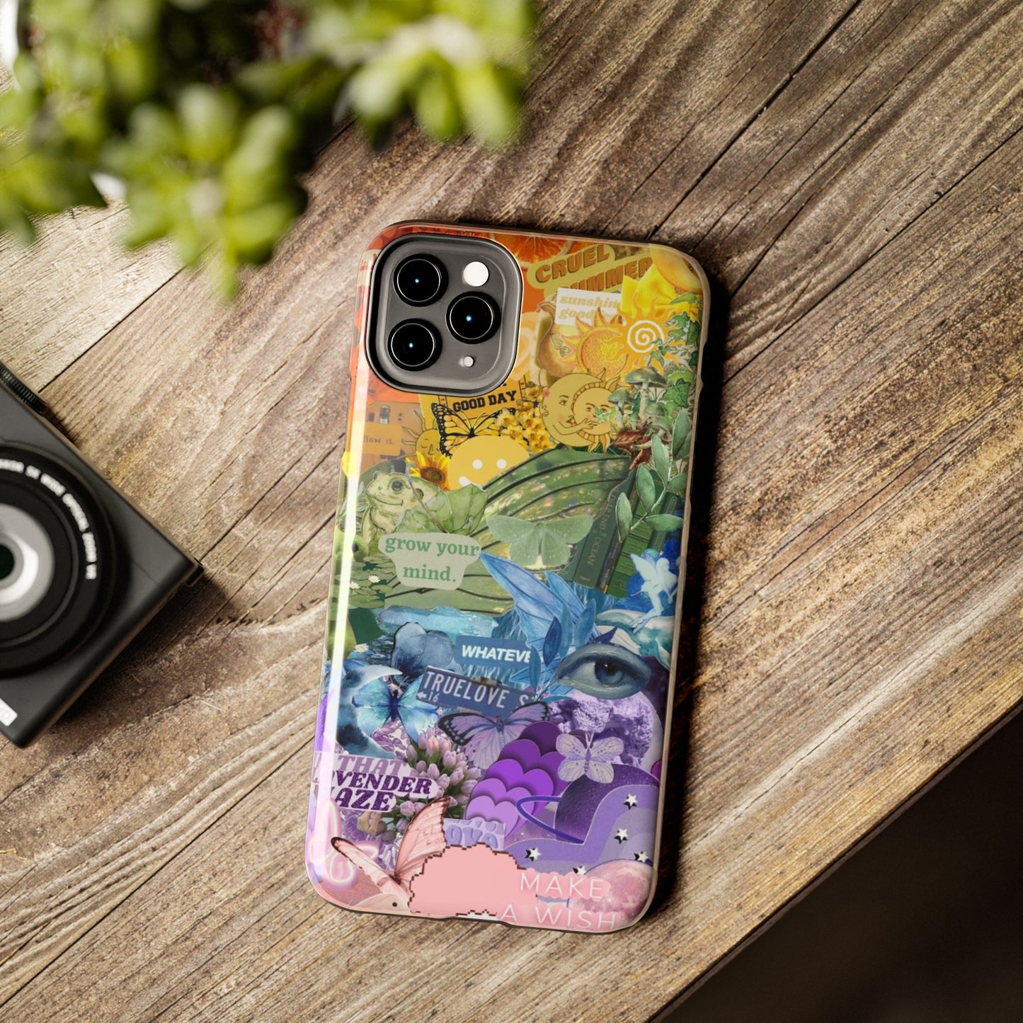 Collage Art Phone Case — 'Grow Your Mind' Lavender Haze Tough Case